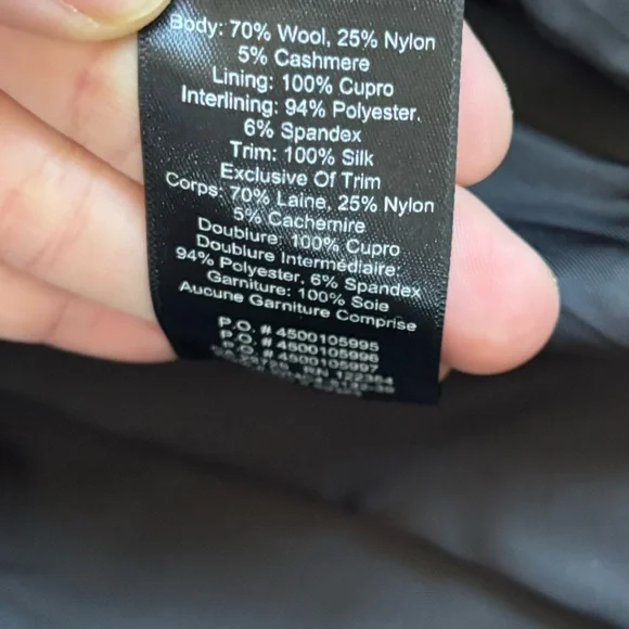 Wool Wilfred Black Women's Coat - Picture 3 of 6